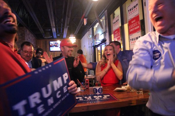 In downtown Anchorage, election results prompt rapture and shock