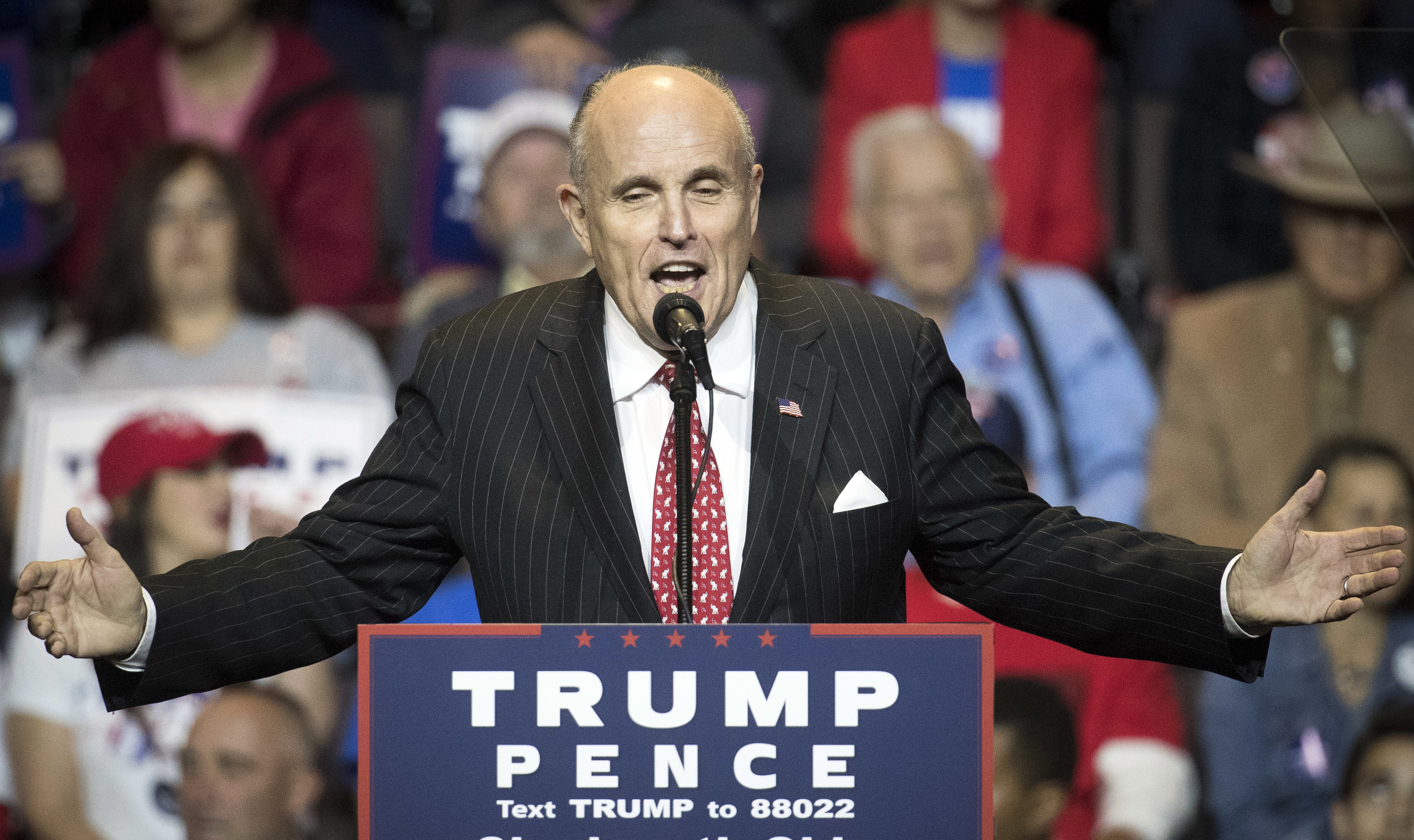 For Trump’s secretary of state, buzz centers around Giuliani, Bolton