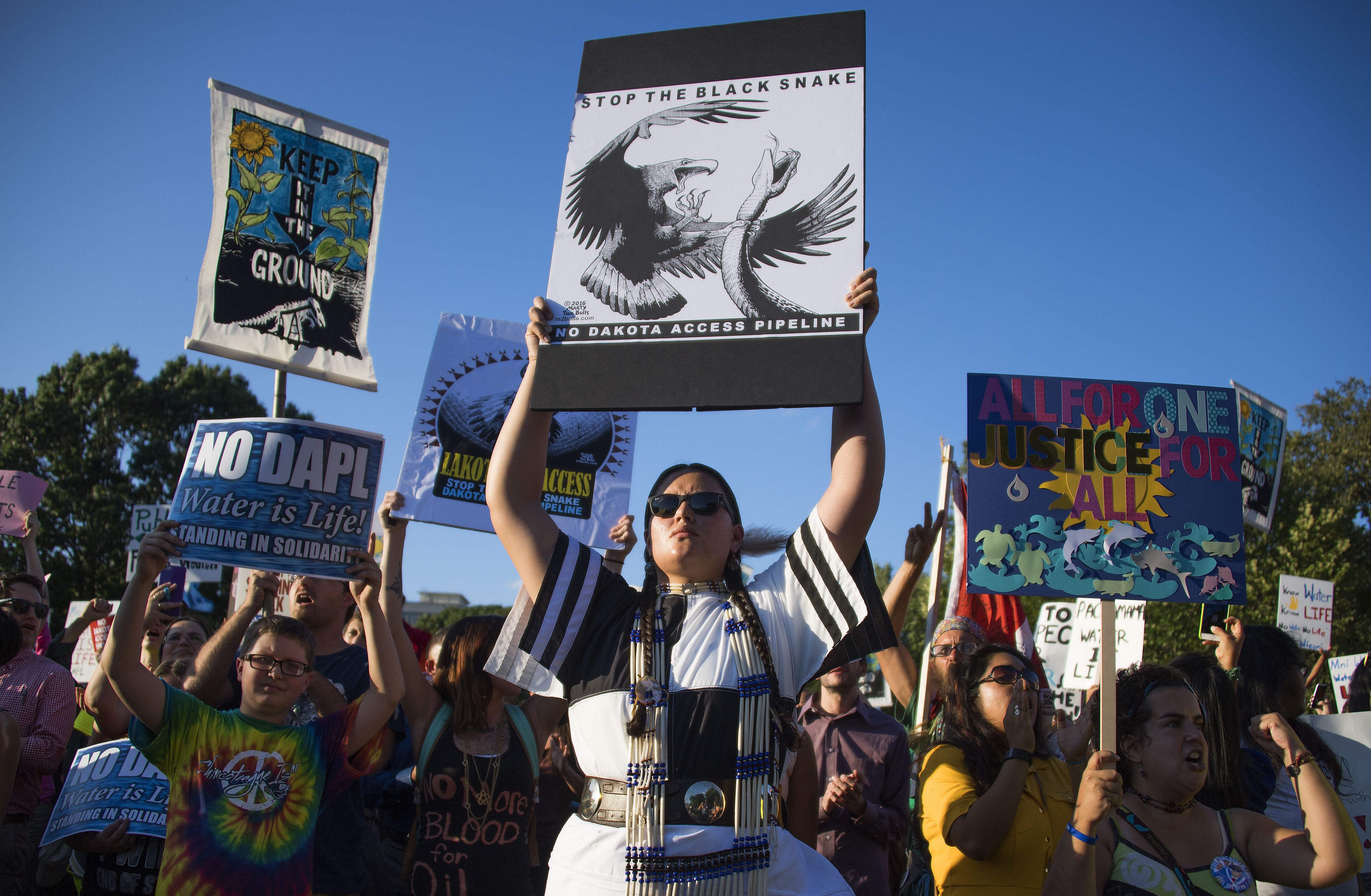 Trump’s election overshadows energy pipeline protests around the U.S.