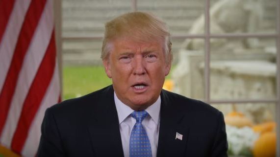 Trump calls for unity, healing in Thanksgiving address