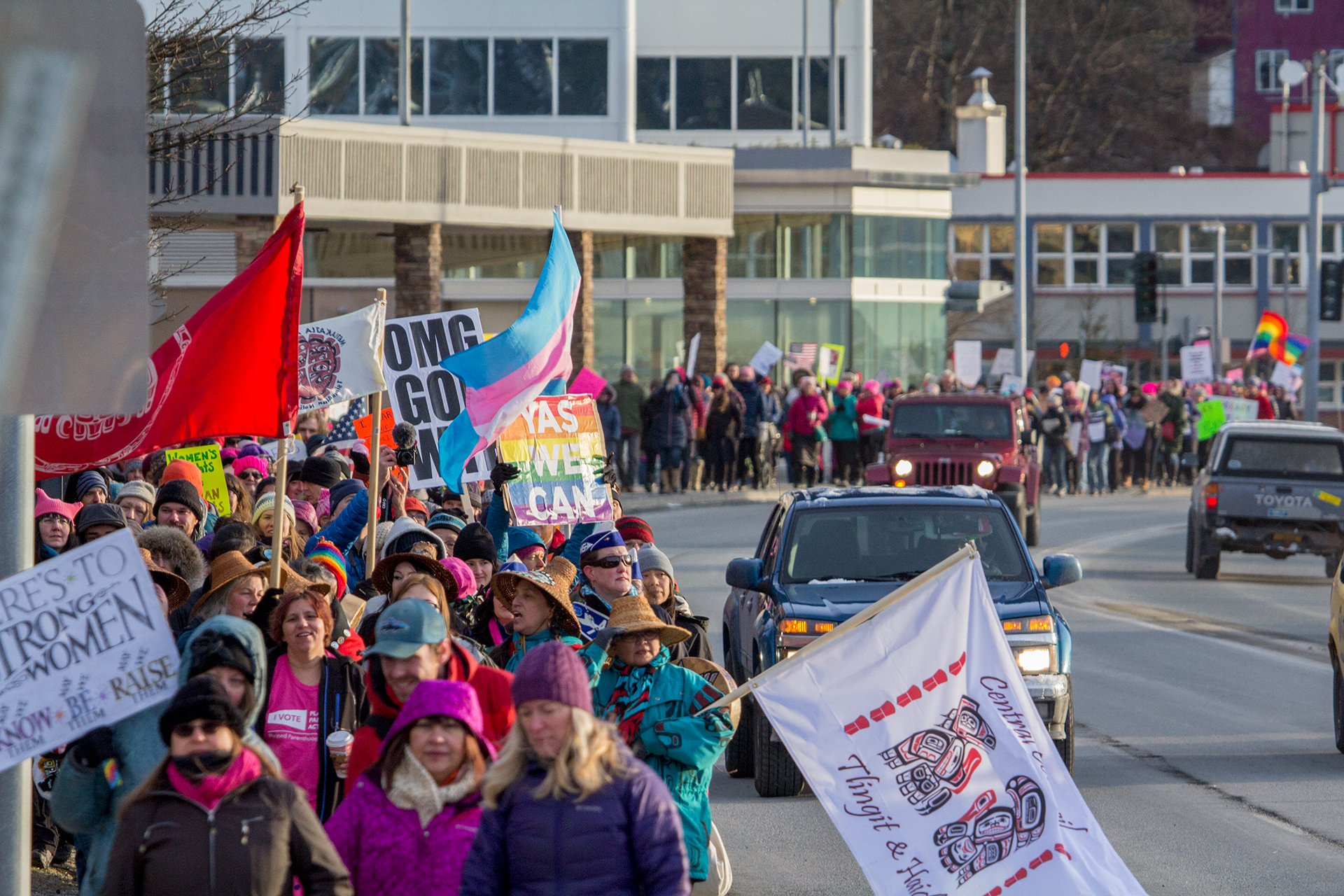 Two days, two Capitol protests and two very different turnouts