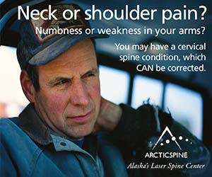 Neck or shoulder pain? Numbness or weakness in your arms? You may have a cervical spine condition, which CAN be corrected. Arctic Spine - Alaska