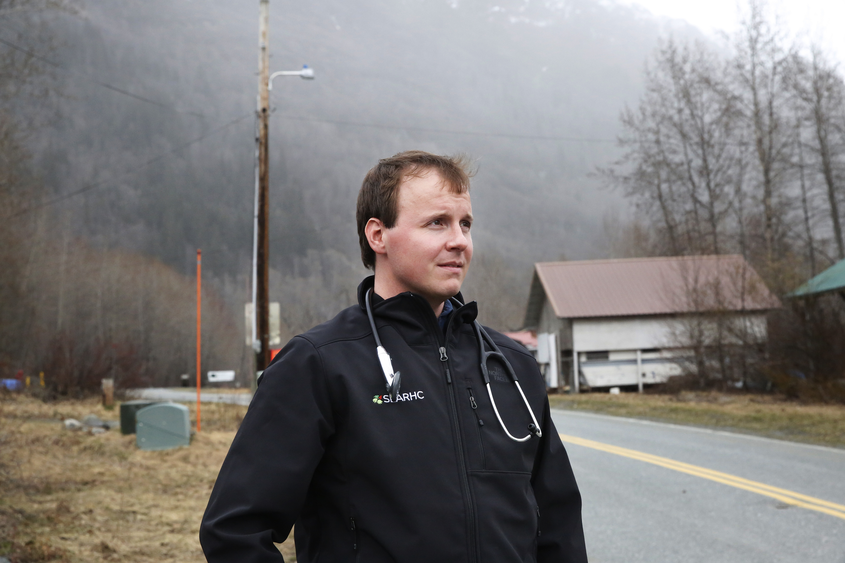 In rural Alaska, a young doctor walks to his patient’s bedside