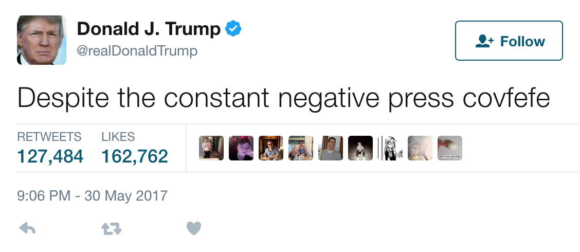‘Covfefe’ kerfuffle: Trump’s typo sparks a search for meaning, and humor