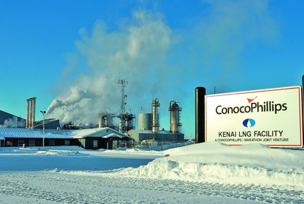 The Feb. 2, 2008 file photo shows the ConocoPhillips LNG facility in Nikiski. The company plans to mothball the facility in the fall of 2017. (Photo courtesy of the Peninsula Clarion)