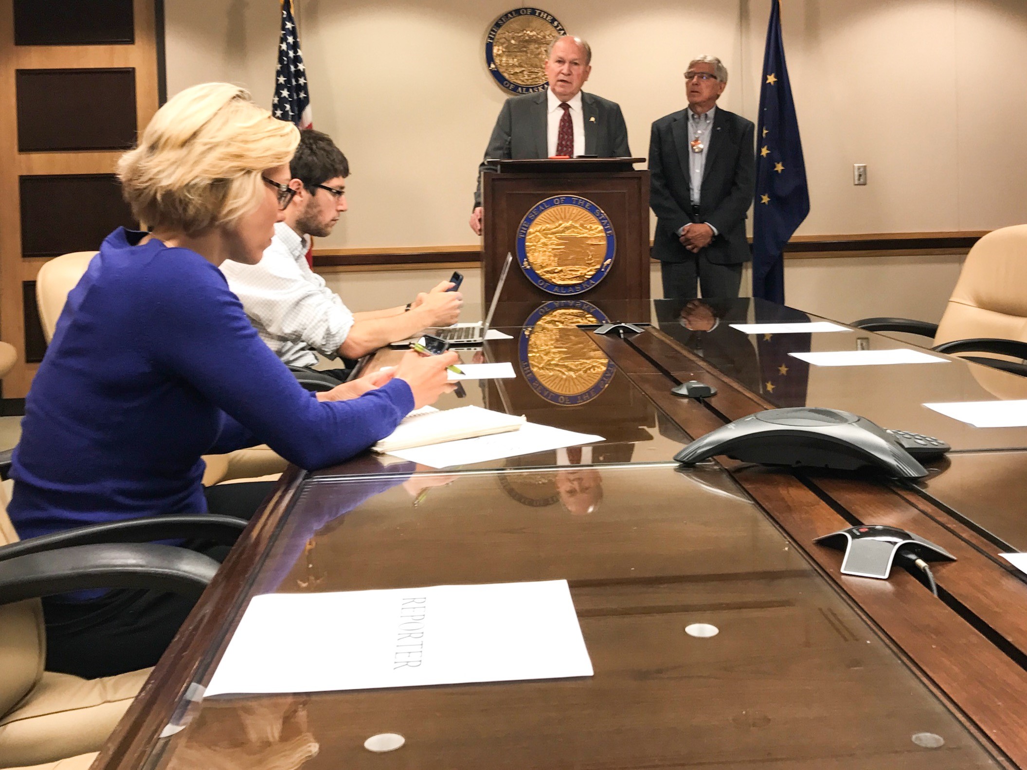 From Anchorage, Walker tells lawmakers to get back to Juneau