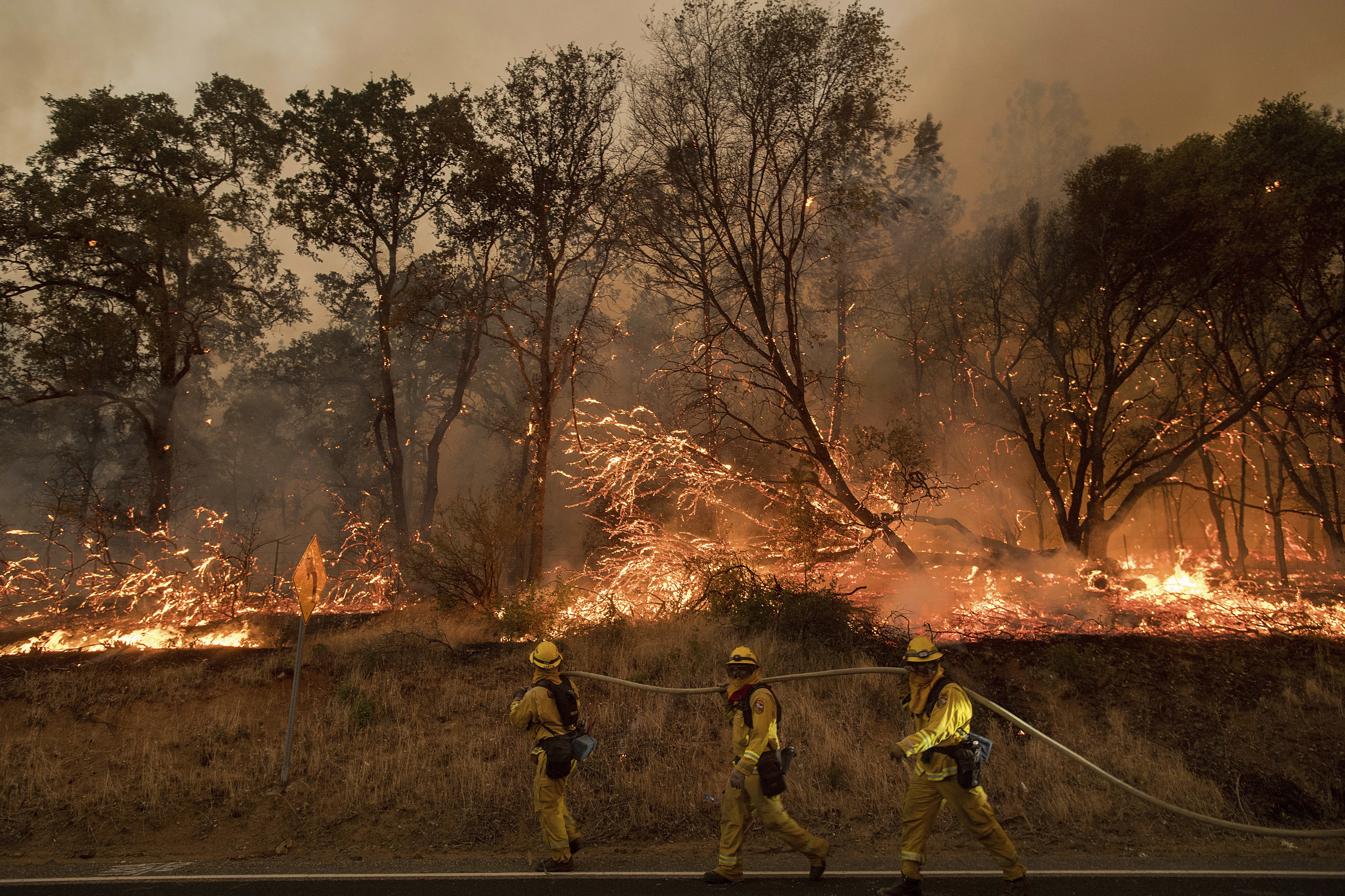 Large wildfires force evacuations in California; 5,000 firefighters deployed