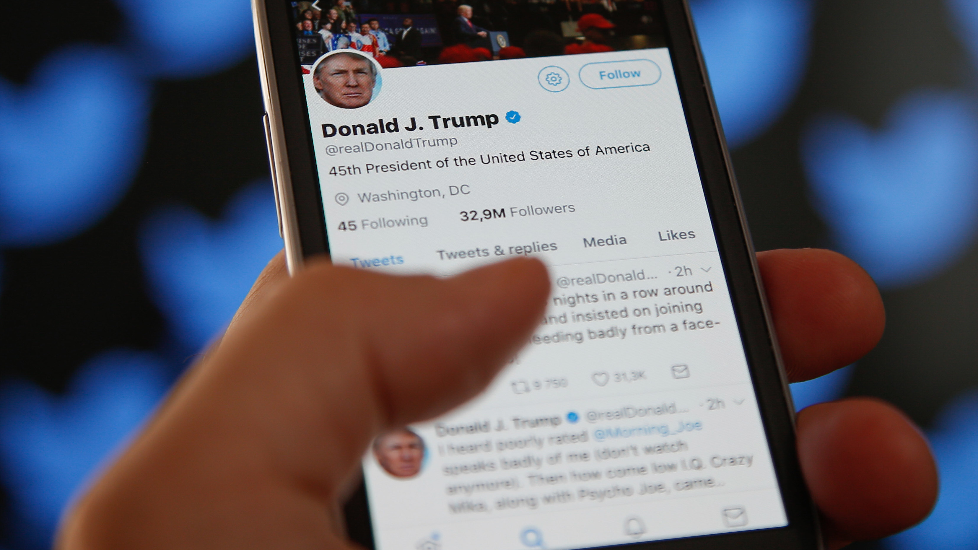 Lawsuit says it’s unconstitutional for President Trump to block critics on Twitter