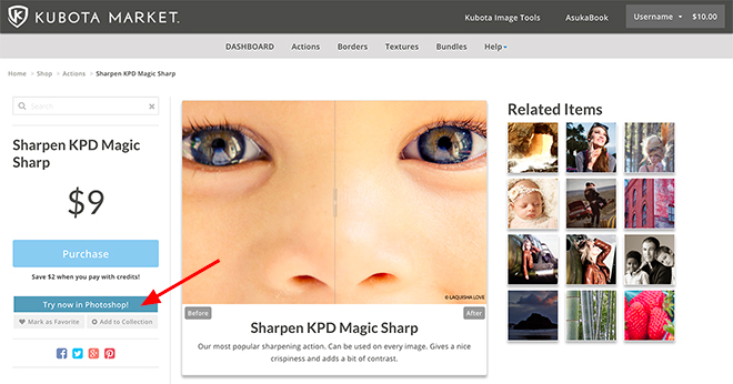 Try a Kubota effect from the Kubota Market in Photoshop