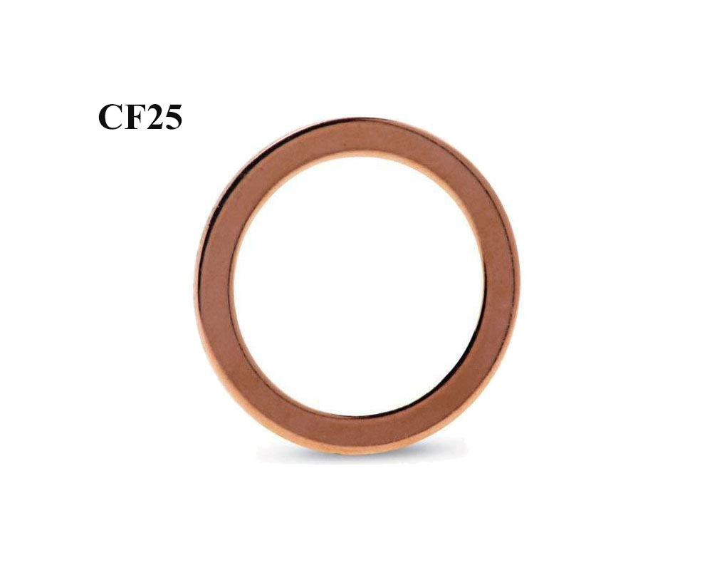 CF25 Metric Copper Gaskets Sealing Ring Crush Washer For Vacuum System