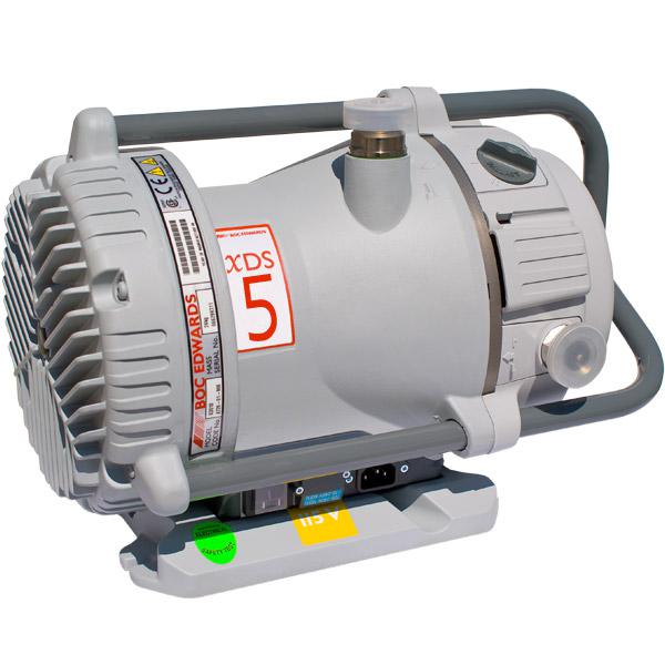 Edwards XDS5, 4 CFM (113 L/M) dry scroll pump, Inlet NW25, 1Ø, 115/230, 50/60 Hz, 45 mTorr Base Pressure