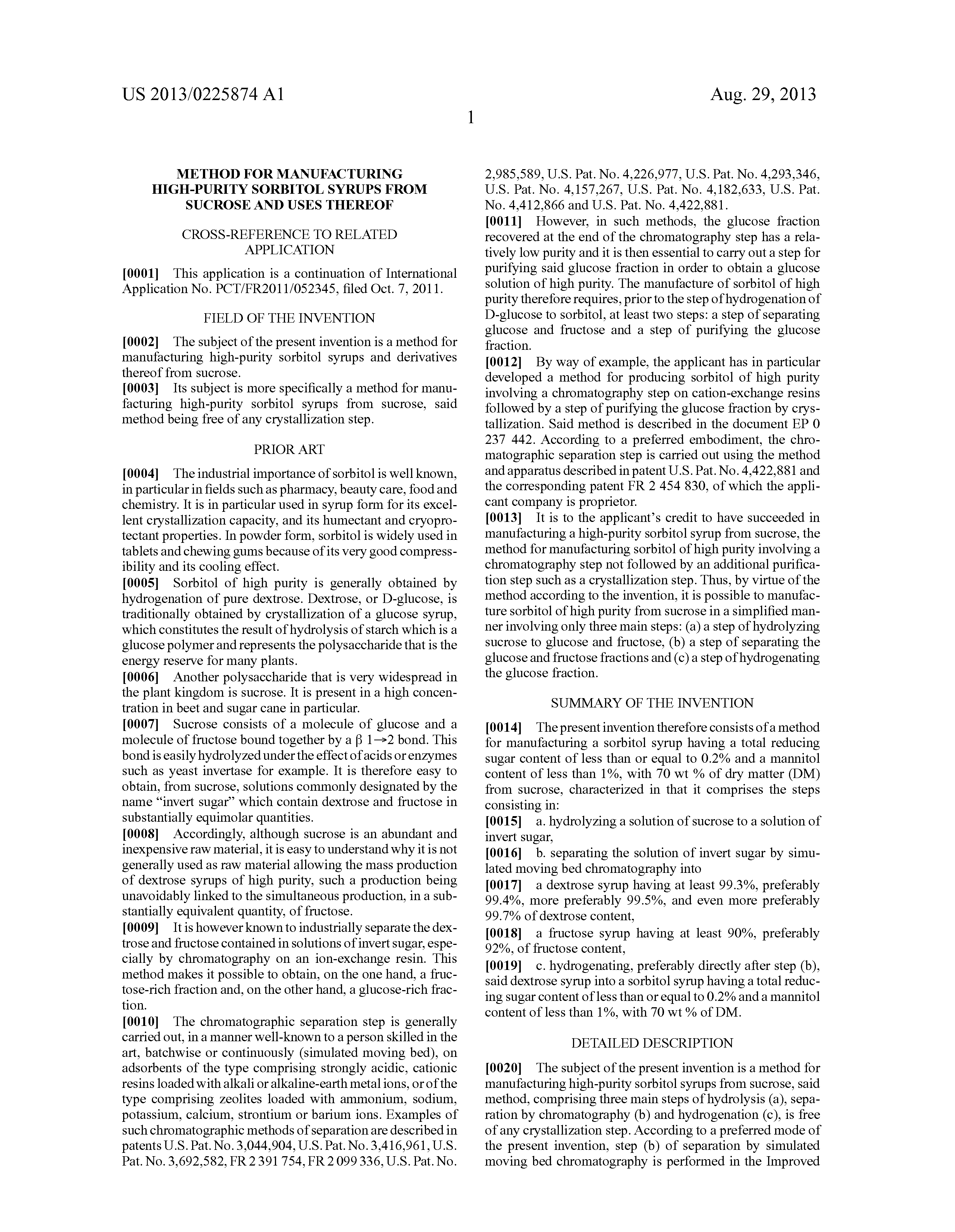Fabrication du sorbitol