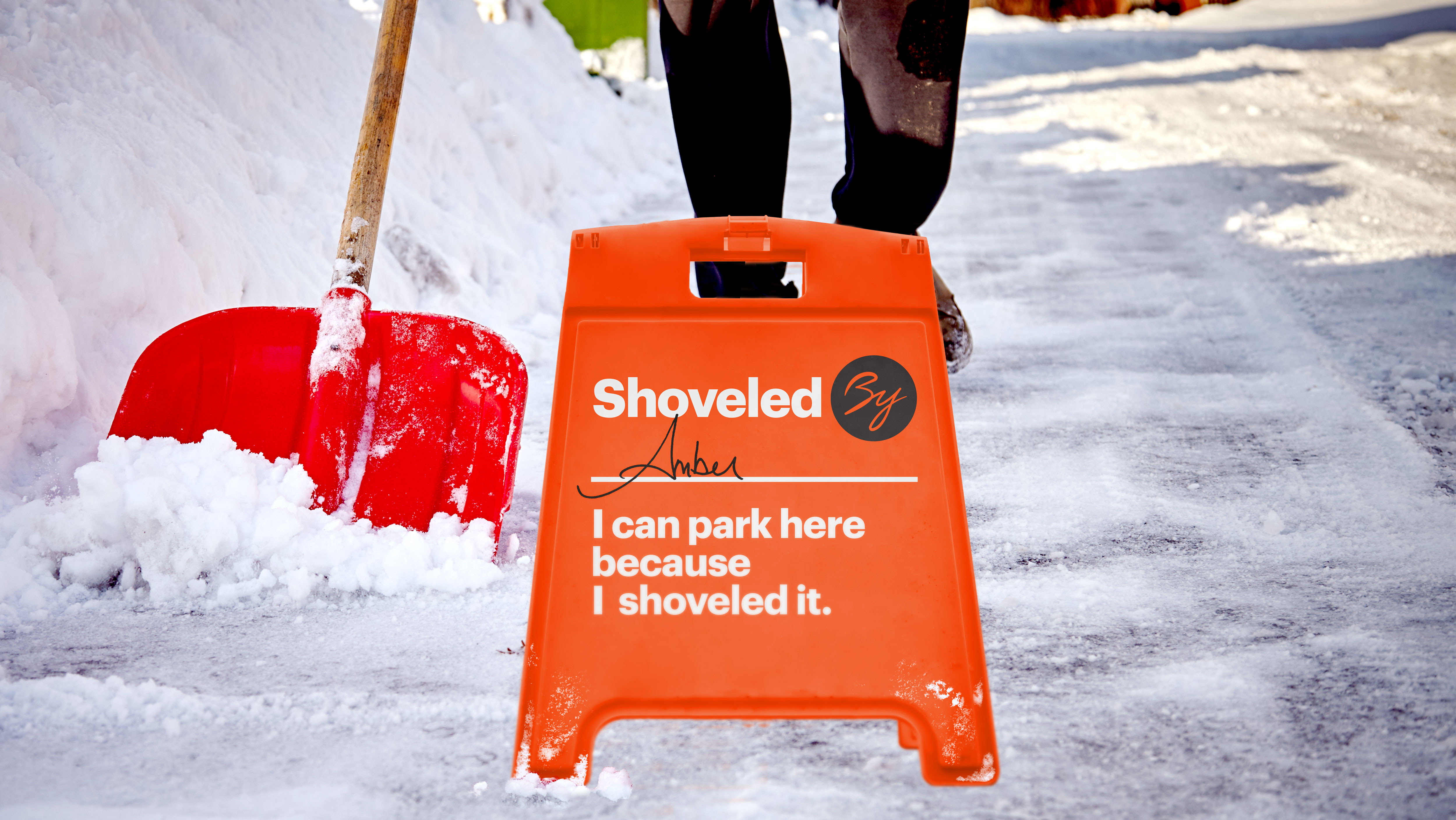 Byline Bank Community Activation Shoveling Snow