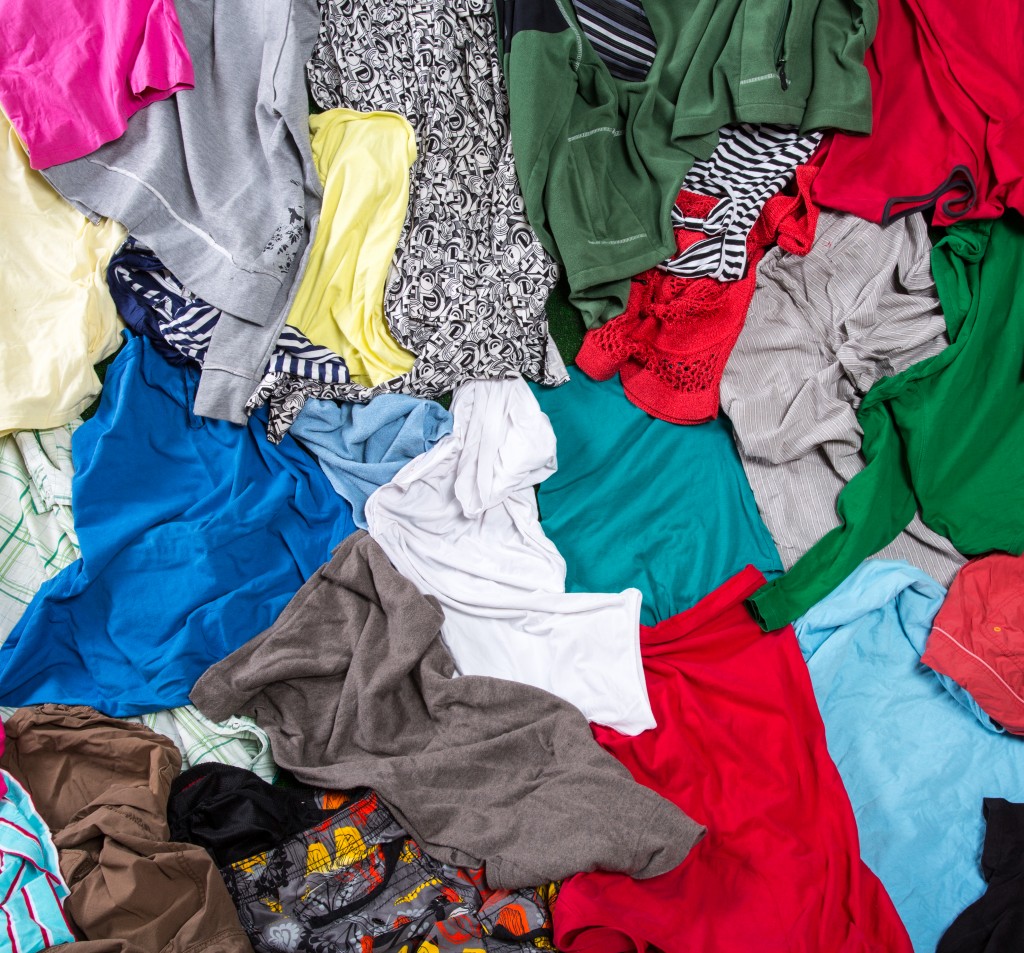 M&S Shwopping Clothing Pile