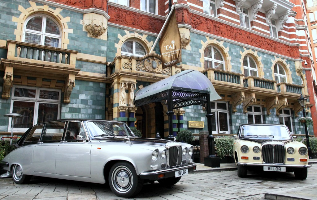Vintage Daimler Outside Taj Group Hotel