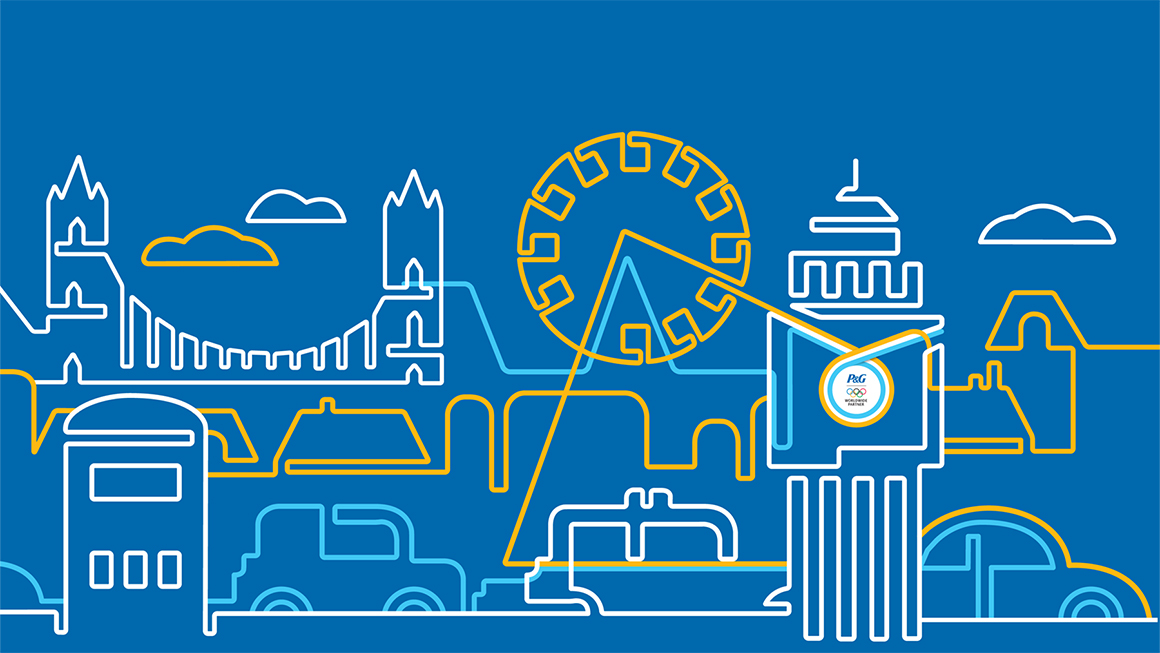 Landor at the Olympics P&G Family Home Identity
