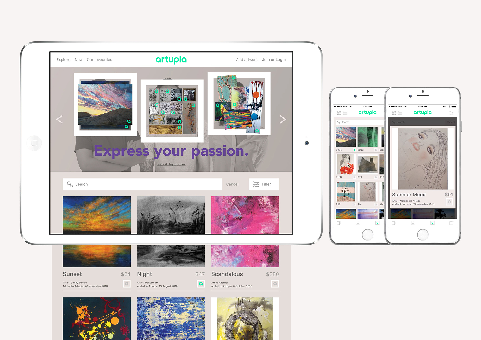 Artupia online apps