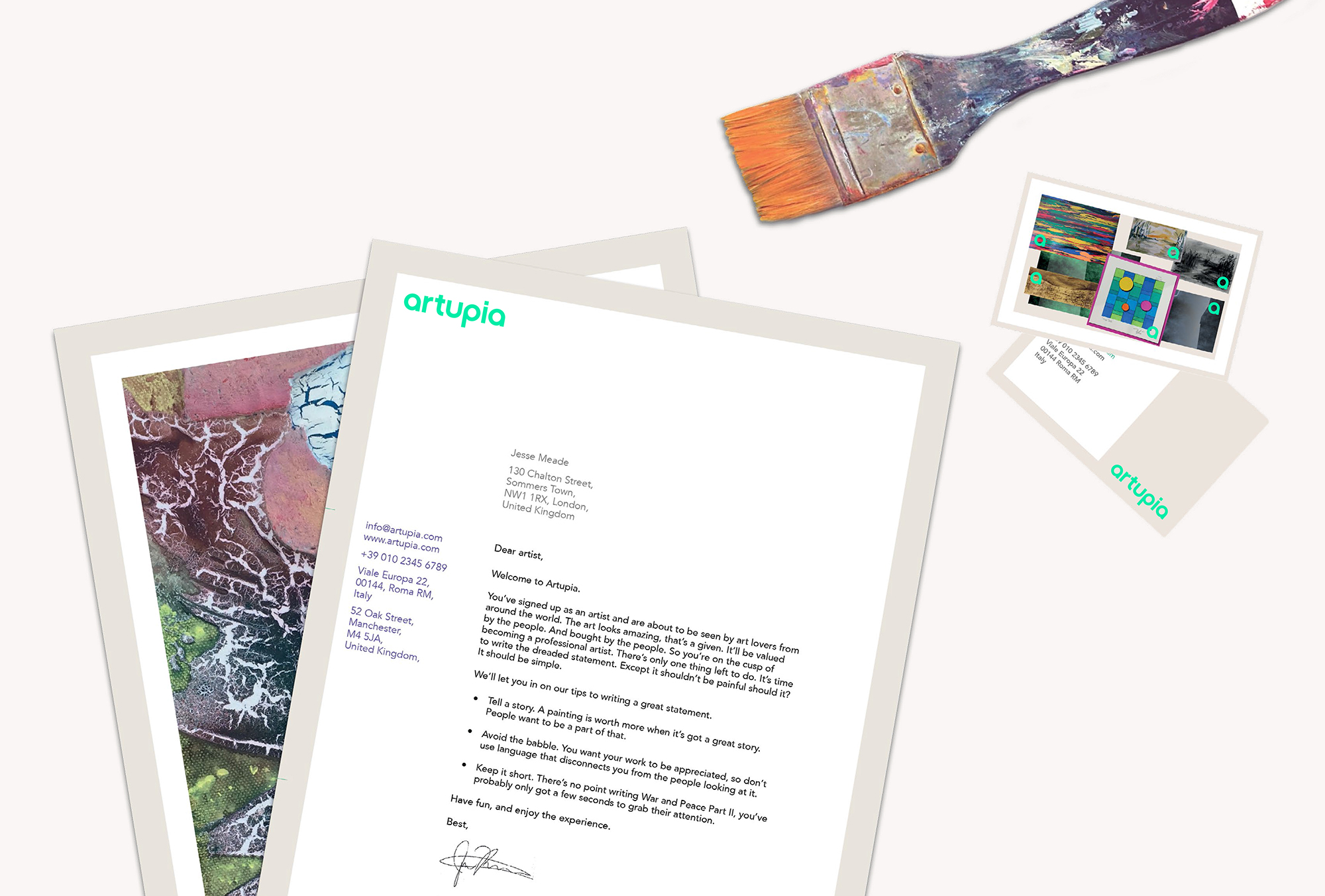 Artupia stationery