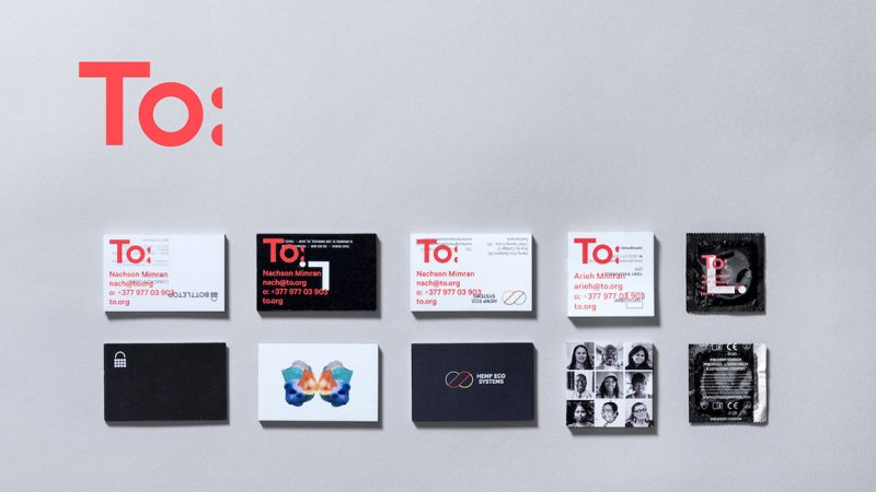 To: business cards, which won three D&AD pencils in 2017