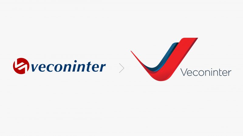 Veconinter logo before and after