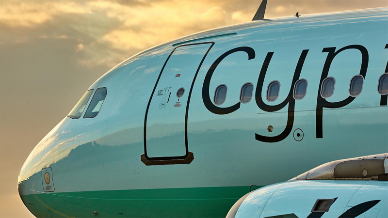 Front of Cyprus Airways Plane