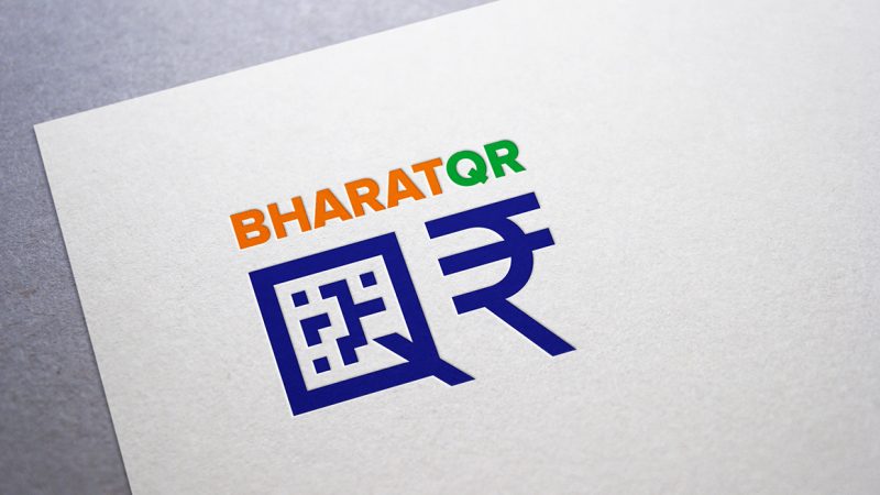 Bharat QR visual identity on stationery