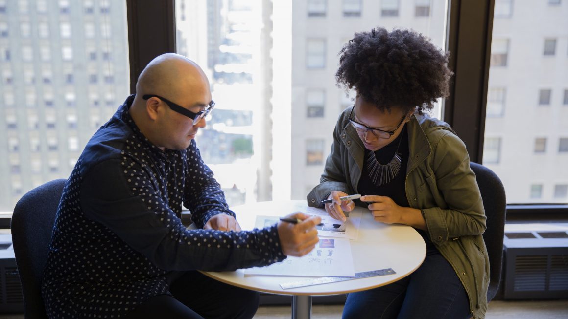 Inside the studio with Landor Chicago: Crit at table