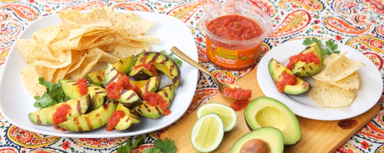 Grilled avocados banner
