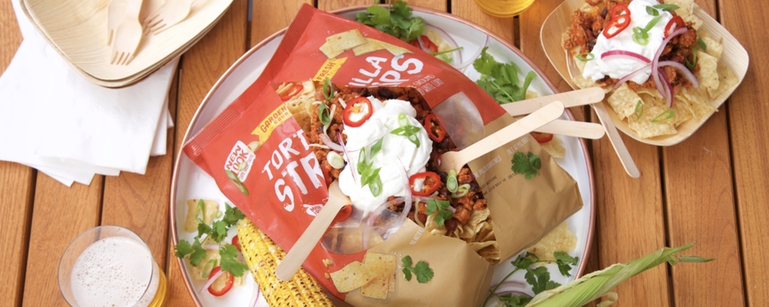 Tortilla chip chili pie