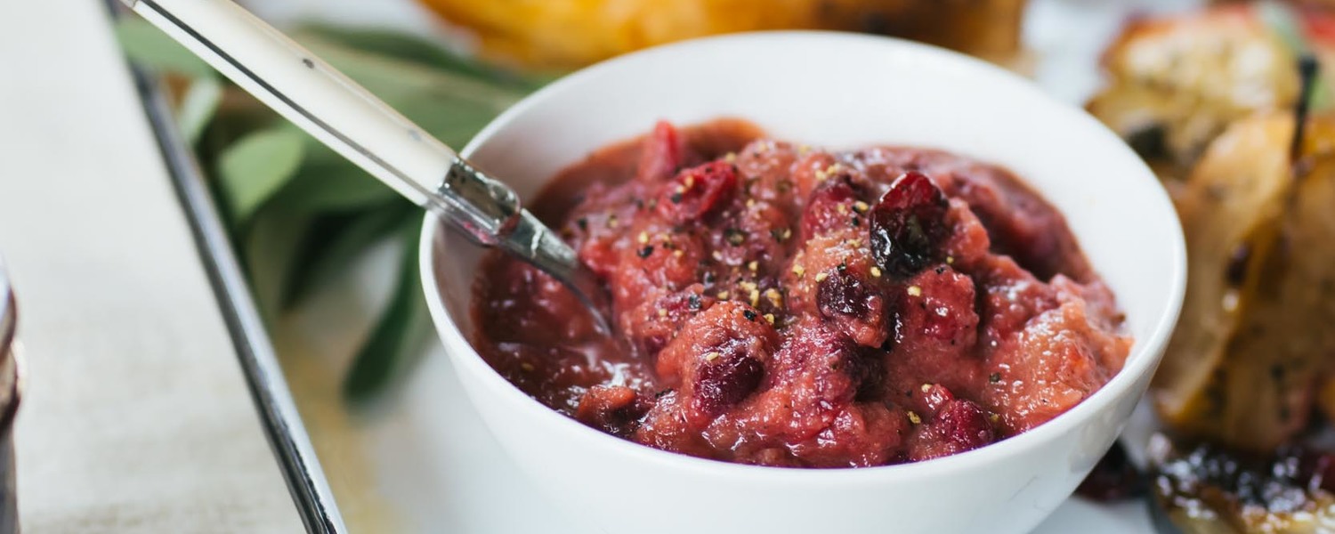Brown Butter Applesauce With Cranberry