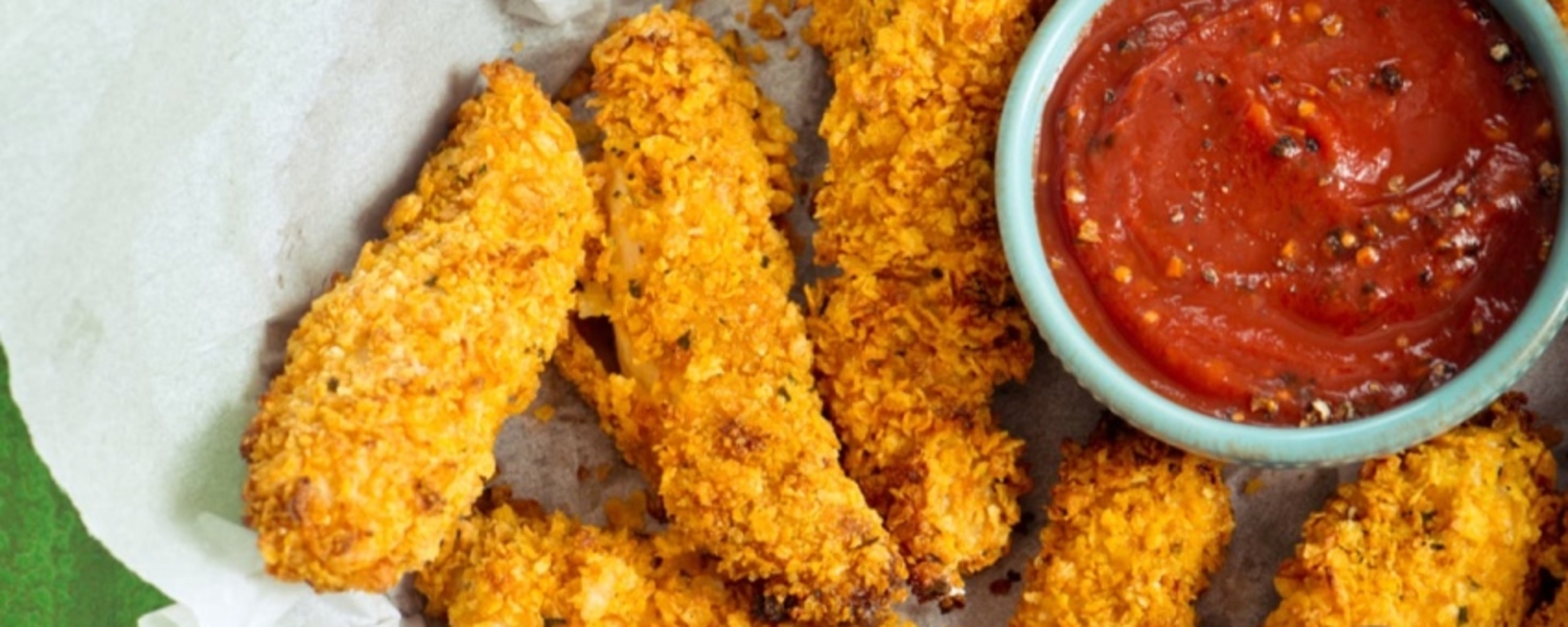 Double crusted chicken tenders