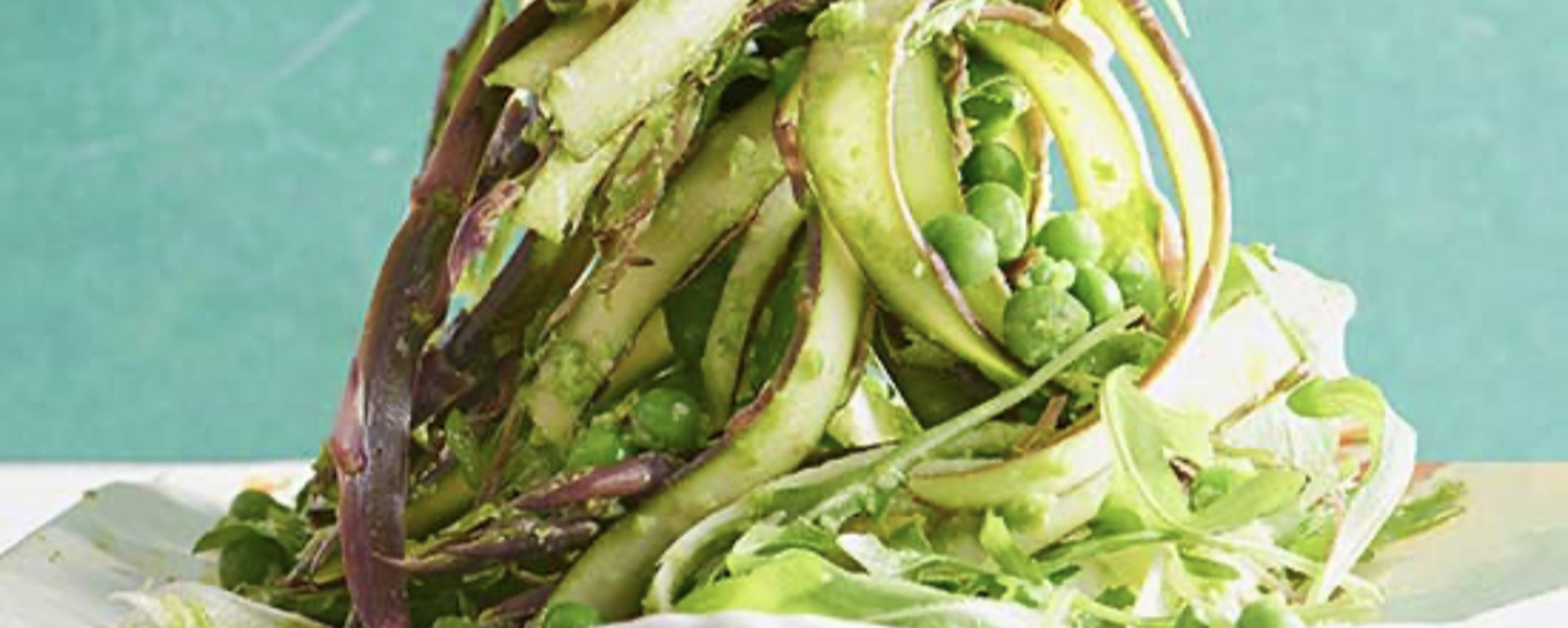 Asparagus ribbon salad