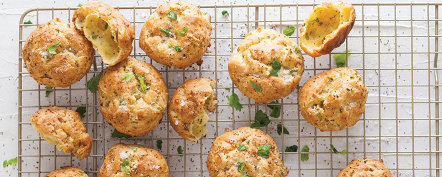 Celery gruyere gougeres