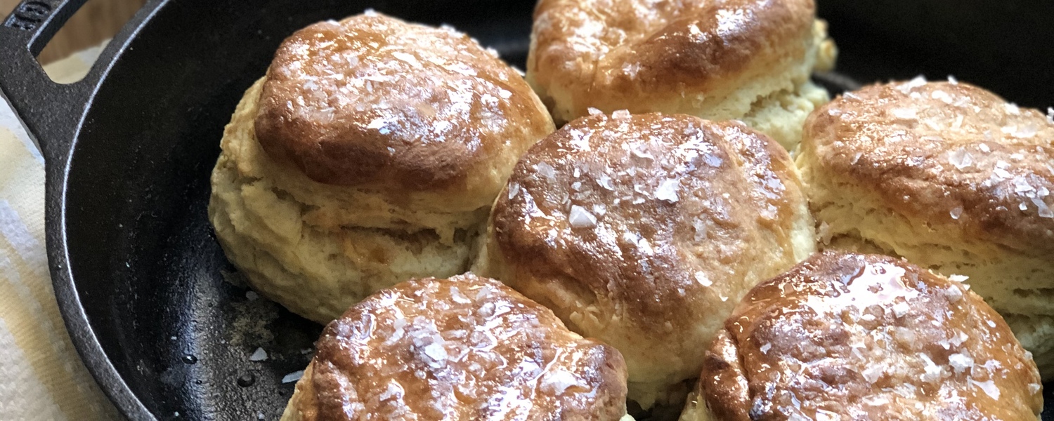 Salted honey biscuits