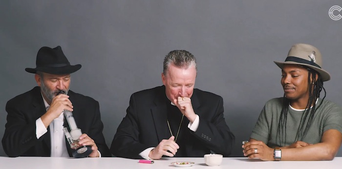 Spiritually Elevated Exchange: Rabbi, Priest and Atheist Get High