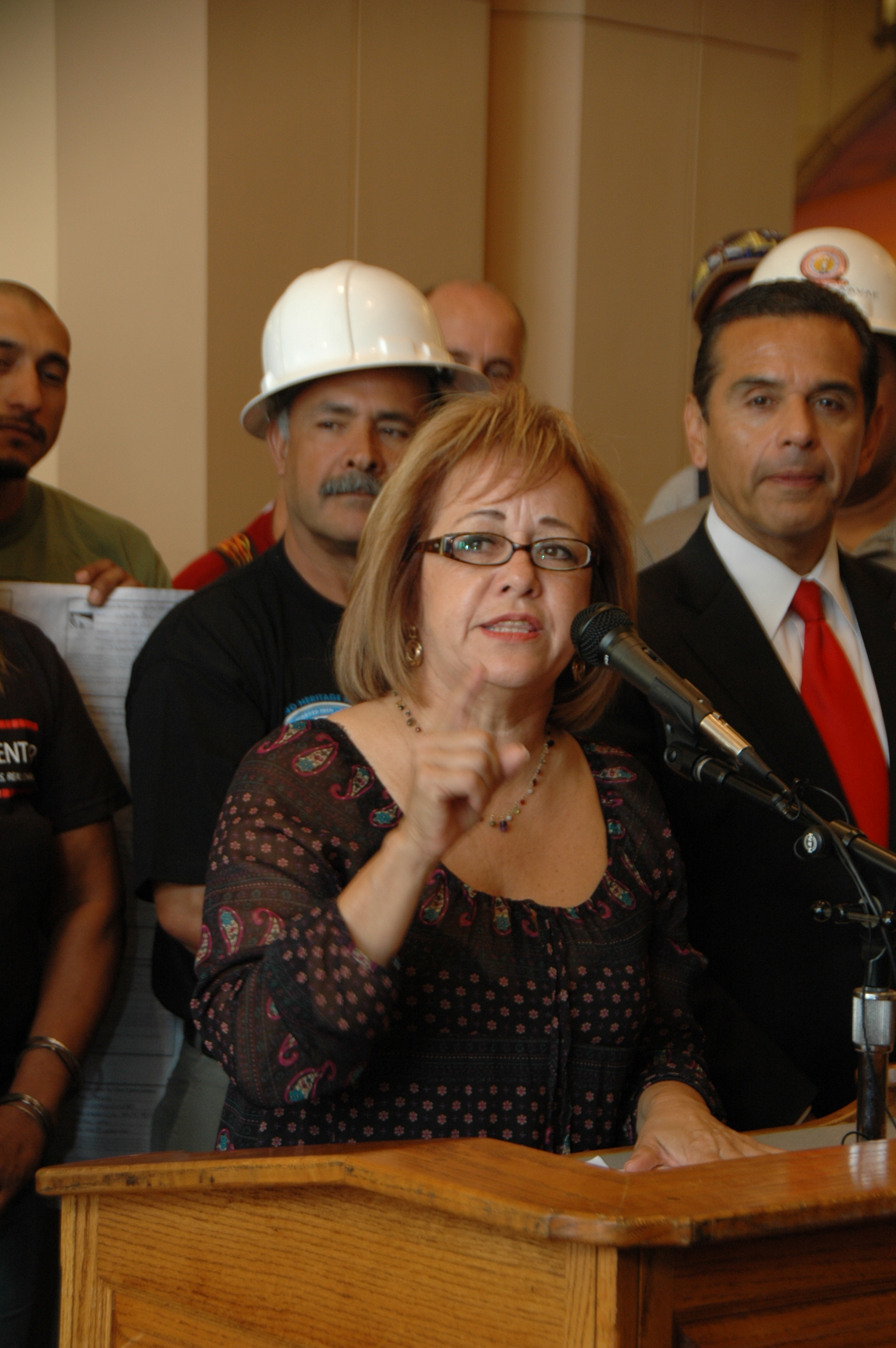 DSC_0070 María Elena Durazo, secretaria ejecutiva de la federación de empleados del condado de Los Angeles. (Foto José Ubaldo/El Pasajero)