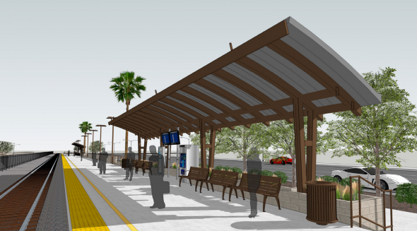 Ilustración de la nueva estación.
