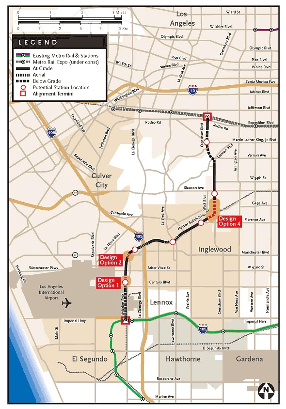 crenshawPrefMapOpt A Crenshaw light rail line would run between the future Expo Line and the Green Line