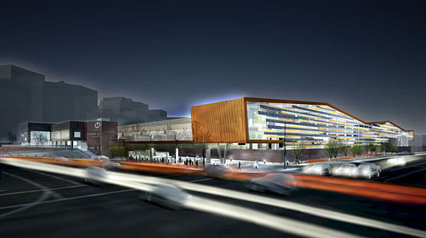 Night View Renderings courtesy of Maintenance Design Group and RNL Design