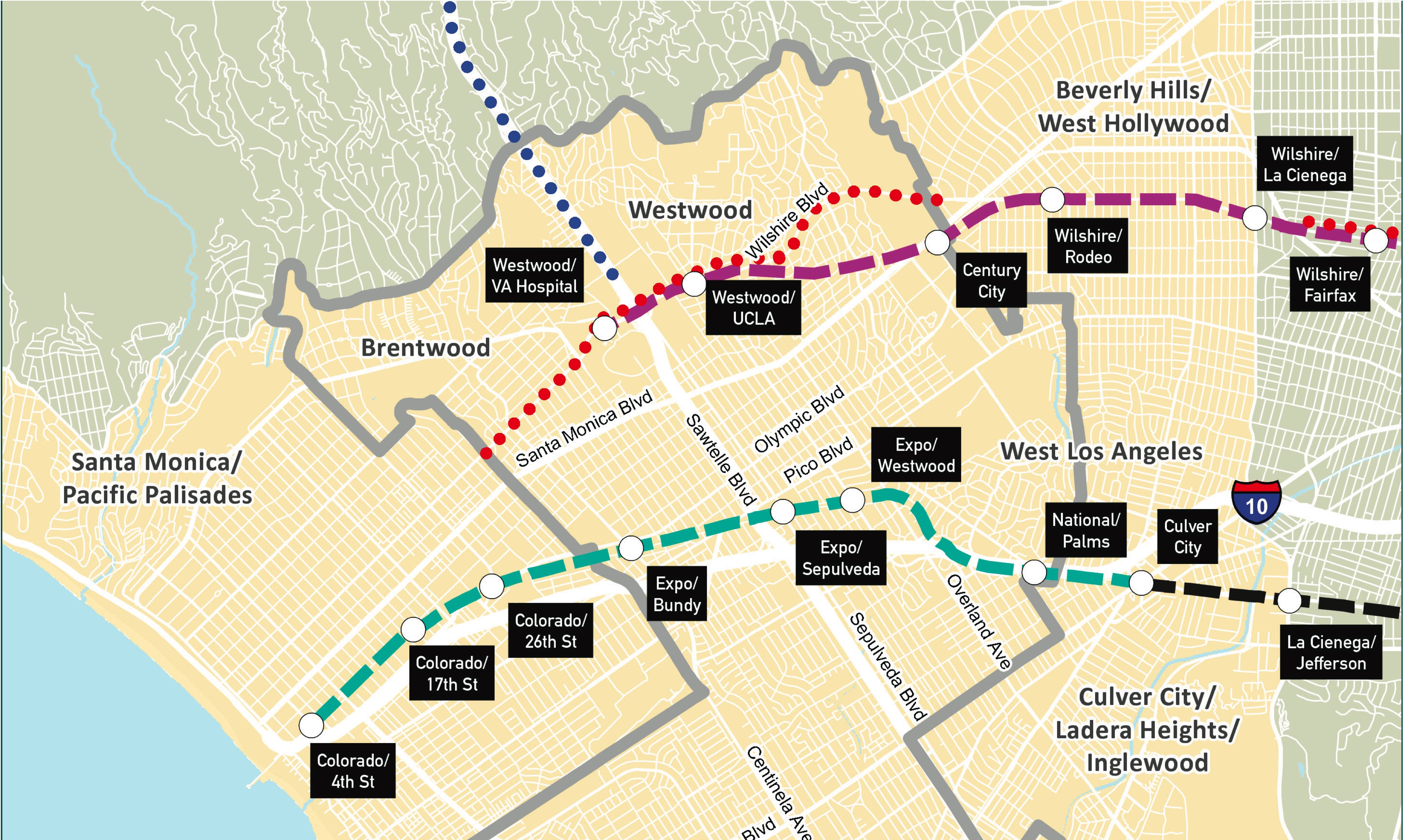 Westside mobility transit projects