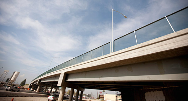 Baldwin Park Boulelvard Bridge Baldwin Park Boulevard Bridge spans the I-10. Photo courtesy of Caltrans, District 7