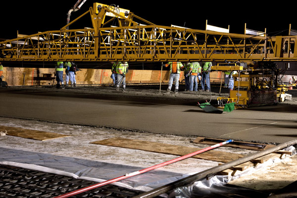 Sunset Bridge Pour