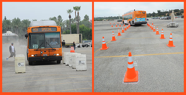 Obstacle course Operators must negotiate 11 maneuvers on the obstacle course.