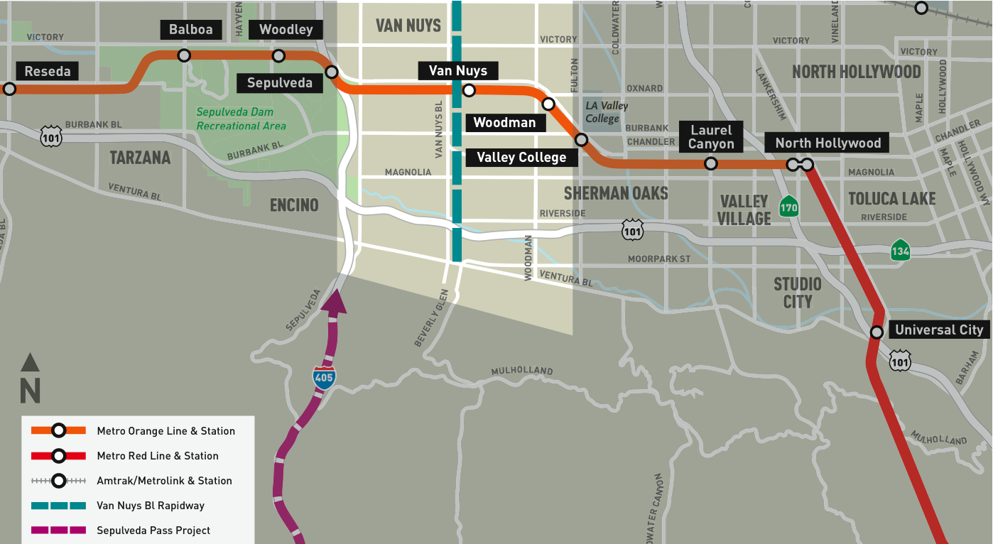 Van Nuys Rapidways connections