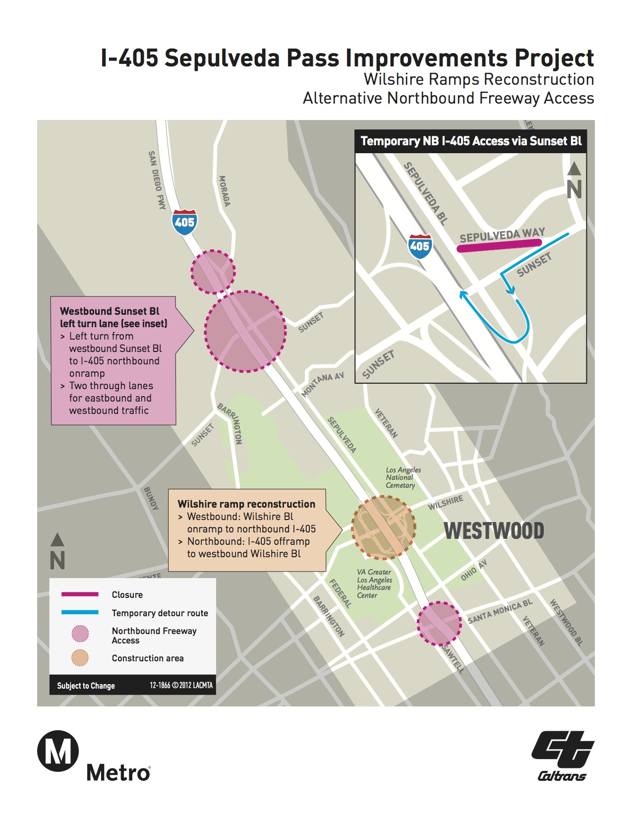 Alternative access to northbound 405 during Ramp Jam The Source