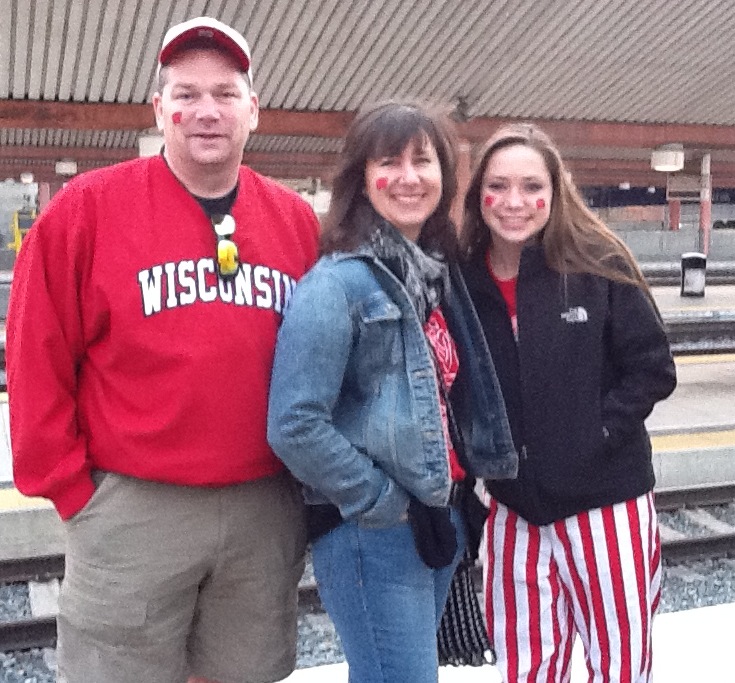 Fans ready for the Rose Bowl game.