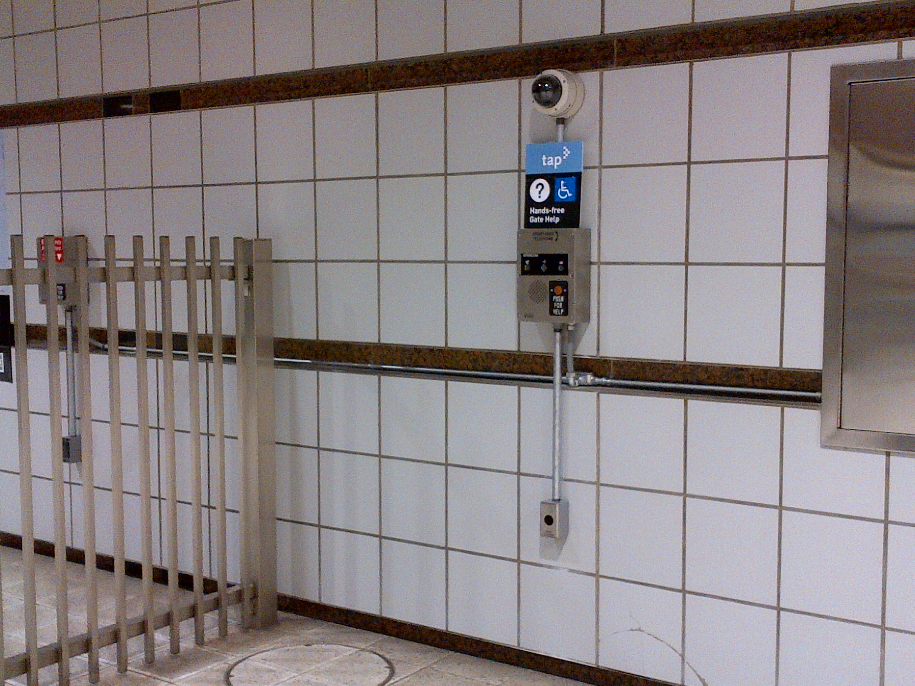 Introducing Gate Help, which is being tested today. Riders who need help once the gates are latched can push a button or move directly in front of the motion sensor for immediate assistance.