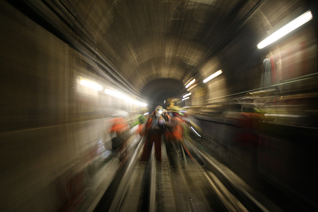 ART OF TRANSIT: workers in the Chicago subway. Photo by Chicago Transit Authority, via Flickr creative commons.