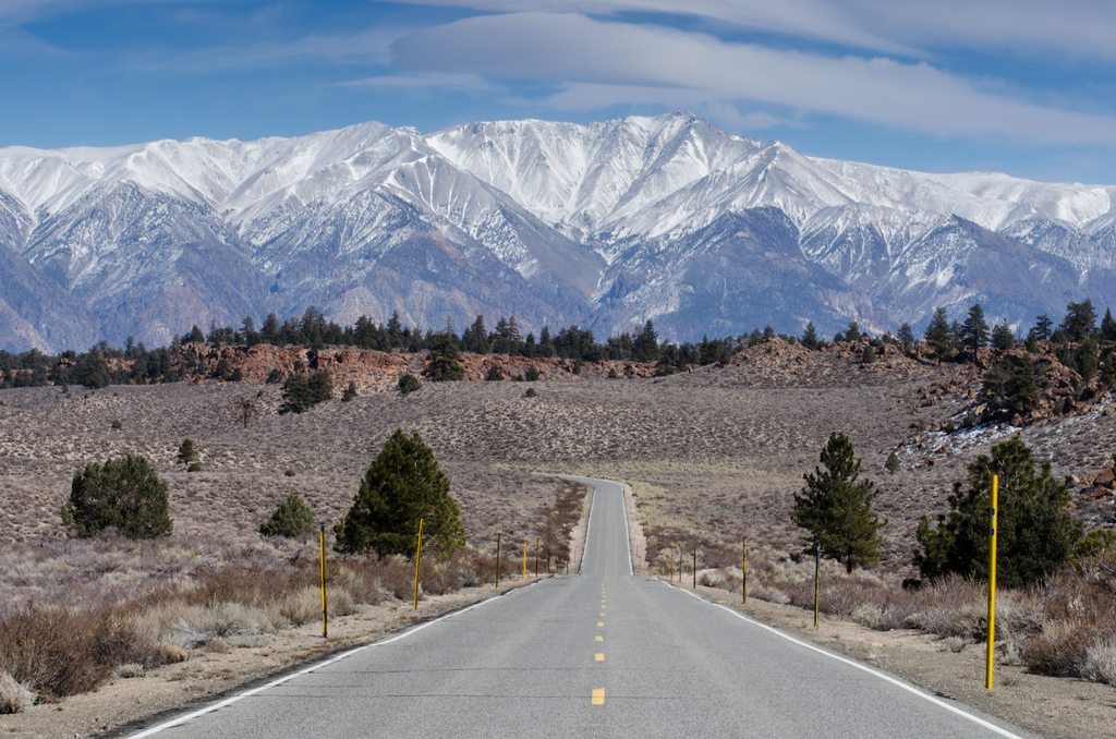 ART OF TRANSIT: Today's photo celebrates extremely rural transportation options. This is Benton Crossing Road looking east toward the White Mountains in Mono County, Calif. Photo by Steve Hymon