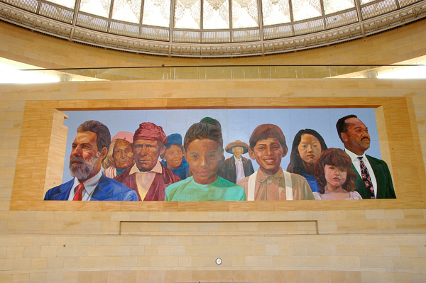 Mural by Richard Wyatt at Union Station's East Portal.